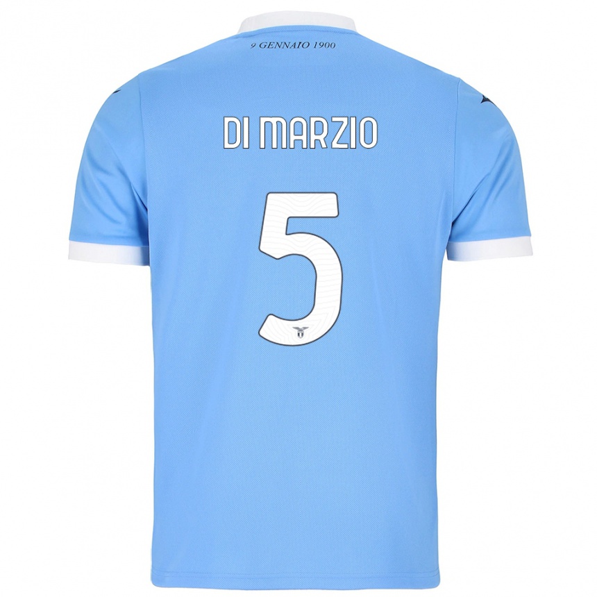 נשים כדורגל Flavio Di Marzio #5 תכלת לבן ג'רזי ביתית 2025/26