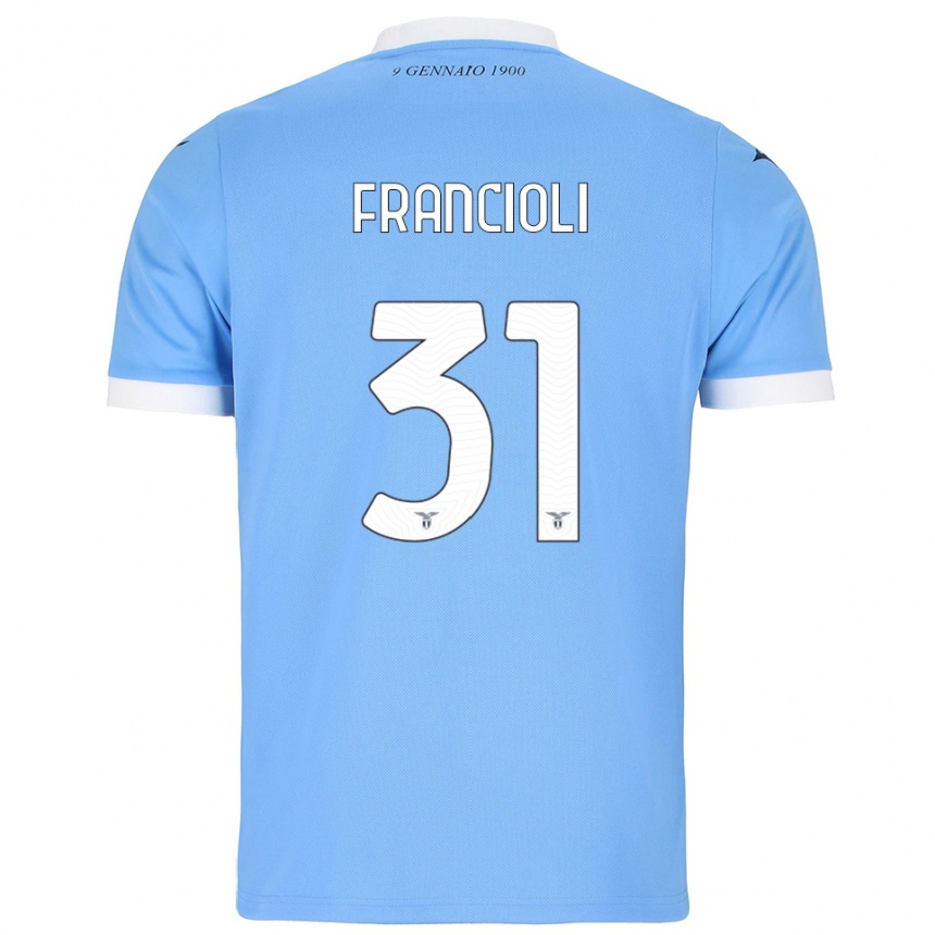 נשים כדורגל דייגו פרנסיולי #31 תכלת לבן ג'רזי ביתית 2025/26