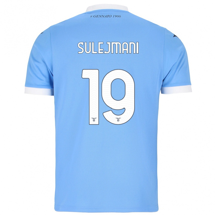 נשים כדורגל פלאביו סולימאני #19 תכלת לבן ג'רזי ביתית 2025/26