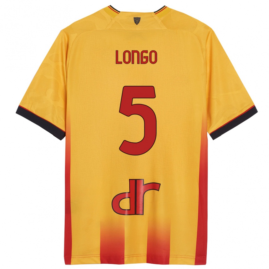 נשים כדורגל Francesco Longo #5 צהוב כתום ג'רזי ביתית 2025/26