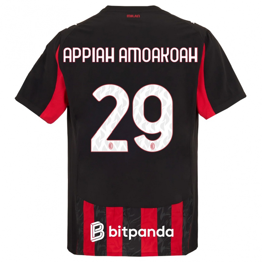 נשים כדורגל Karen Appiah Amoakoah #29 אדום שחור ג'רזי ביתית 2025/26