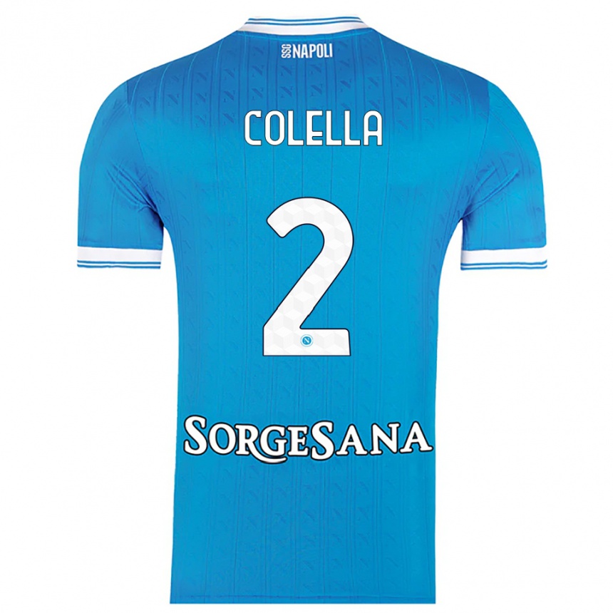 נשים כדורגל Raffaele Colella #2 תכלת לבן ג'רזי ביתית 2025/26