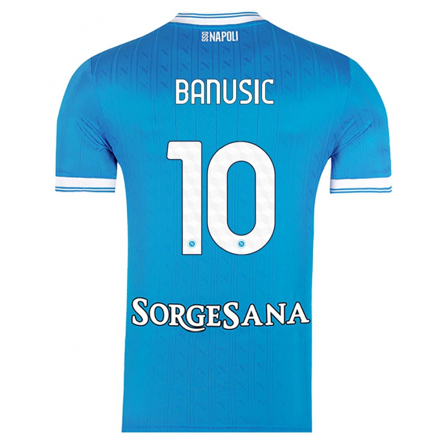 נשים כדורגל Marija Banušić #10 תכלת לבן ג'רזי ביתית 2025/26