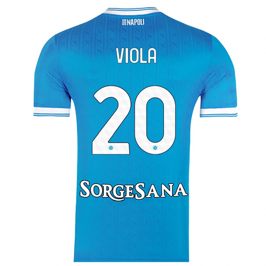 נשים כדורגל Nicola Viola #20 תכלת לבן ג'רזי ביתית 2025/26