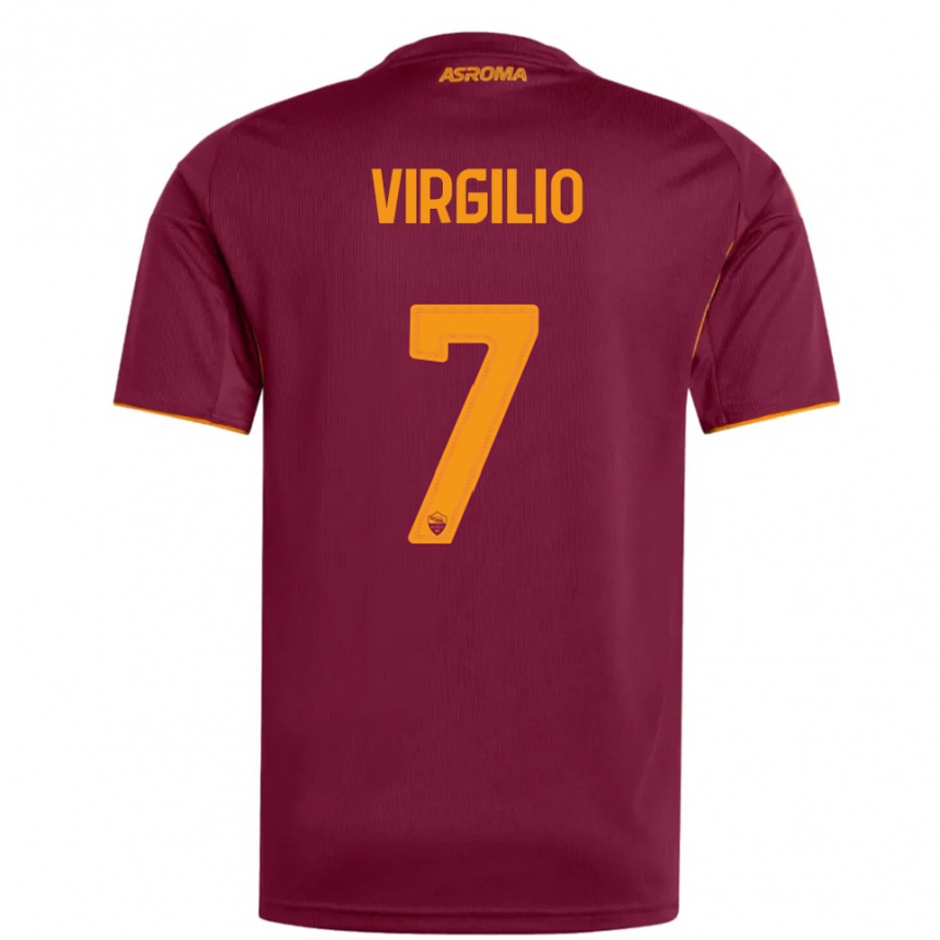 נשים כדורגל Cristian Virgilio #7 בורגונדי כתום ג'רזי ביתית 2025/26