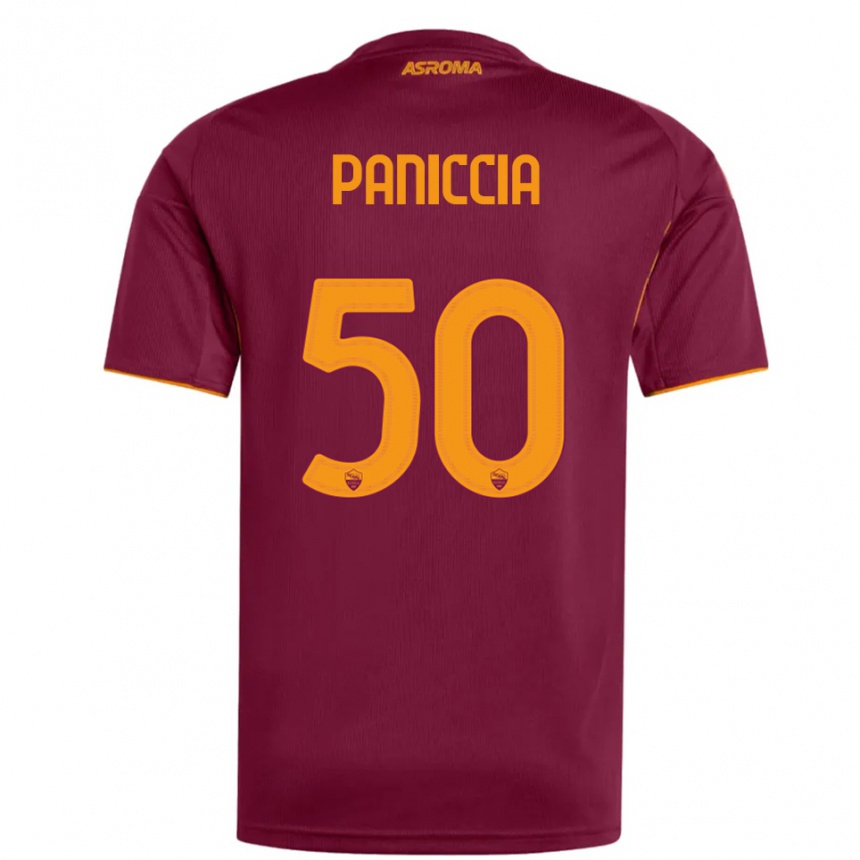 נשים כדורגל Martina Paniccia #50 בורגונדי כתום ג'רזי ביתית 2025/26