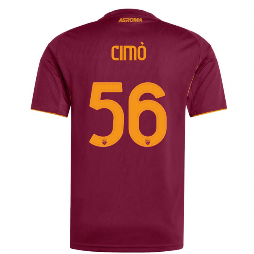 נשים כדורגל Giada Cimò #56 בורגונדי כתום ג'רזי ביתית 2025/26
