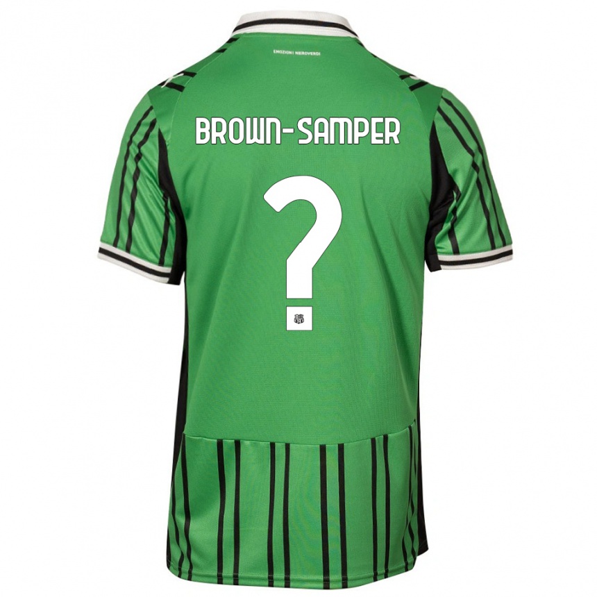 נשים כדורגל איזק בראון-סמפר #0 ירוק שחור ג'רזי ביתית 2025/26