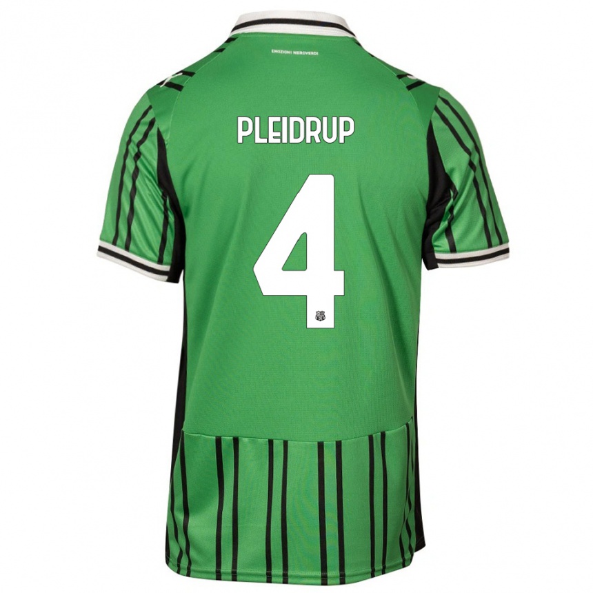 נשים כדורגל Caroline Pleidrup #4 ירוק שחור ג'רזי ביתית 2025/26