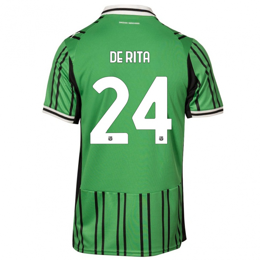 נשים כדורגל אורורה דה ריטה #24 ירוק שחור ג'רזי ביתית 2025/26