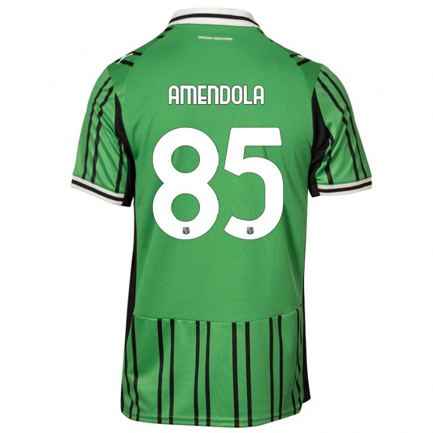 נשים כדורגל Catello Amendola #85 ירוק שחור ג'רזי ביתית 2025/26