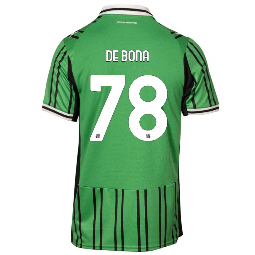 נשים כדורגל פרנצ'סקה דה בונה #78 ירוק שחור ג'רזי ביתית 2025/26