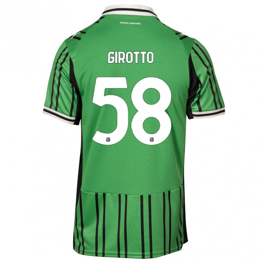 נשים כדורגל אמה גירוטו #58 ירוק שחור ג'רזי ביתית 2025/26