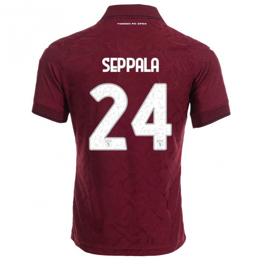 נשים כדורגל רוזה לאפי-ספלה #24 בורגונדי לבן ג'רזי ביתית 2025/26