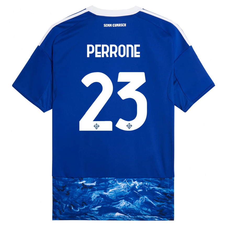 נשים כדורגל מקסימו פרונה #23 כחול לבן ג'רזי ביתית 2025/26