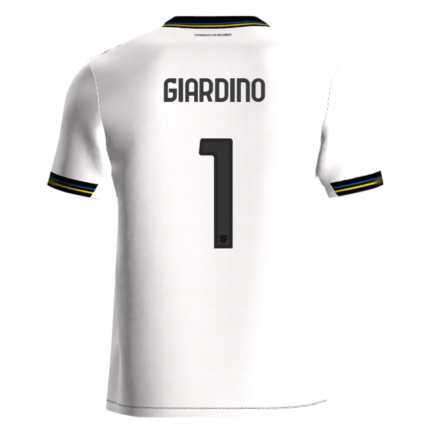 נשים כדורגל Andrea Giardino #1 לבן שחור ג'רזי ביתית 2025/26