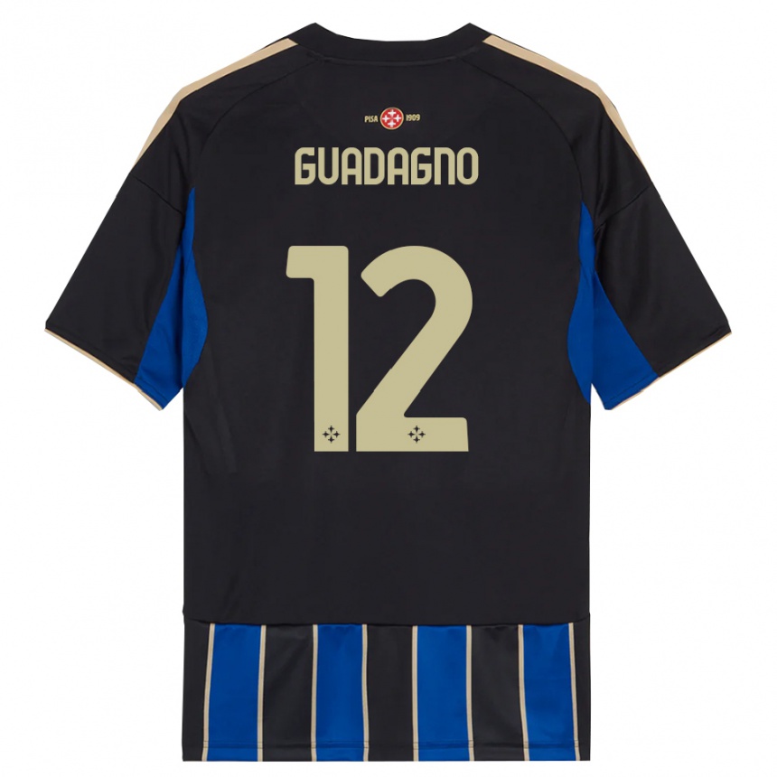 נשים כדורגל ג׳ואן גואדניו #12 שחור כחול ג'רזי ביתית 2025/26