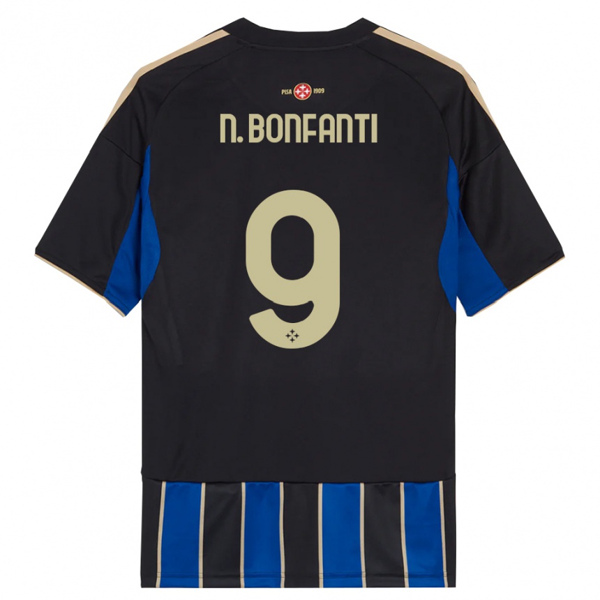 נשים כדורגל ניקולס בונפנטי #9 שחור כחול ג'רזי ביתית 2025/26