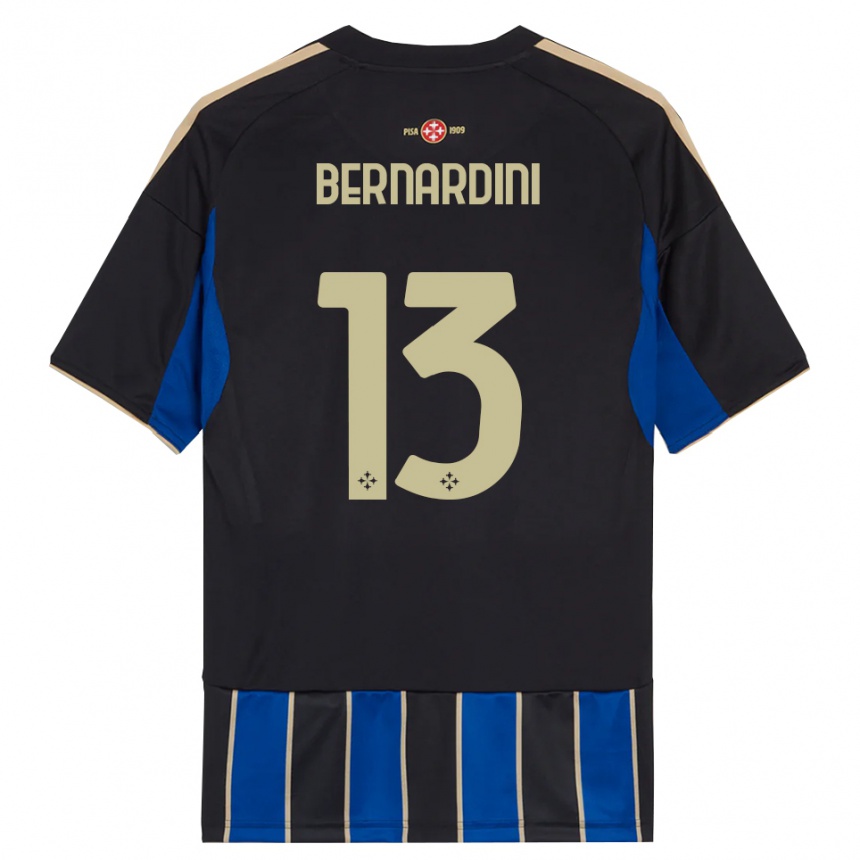 נשים כדורגל Andrea Bernardini #13 שחור כחול ג'רזי ביתית 2025/26