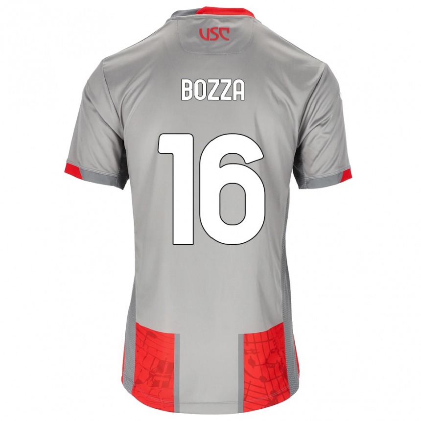 נשים כדורגל Mattia Bozza #16 אדום אפור ג'רזי ביתית 2025/26