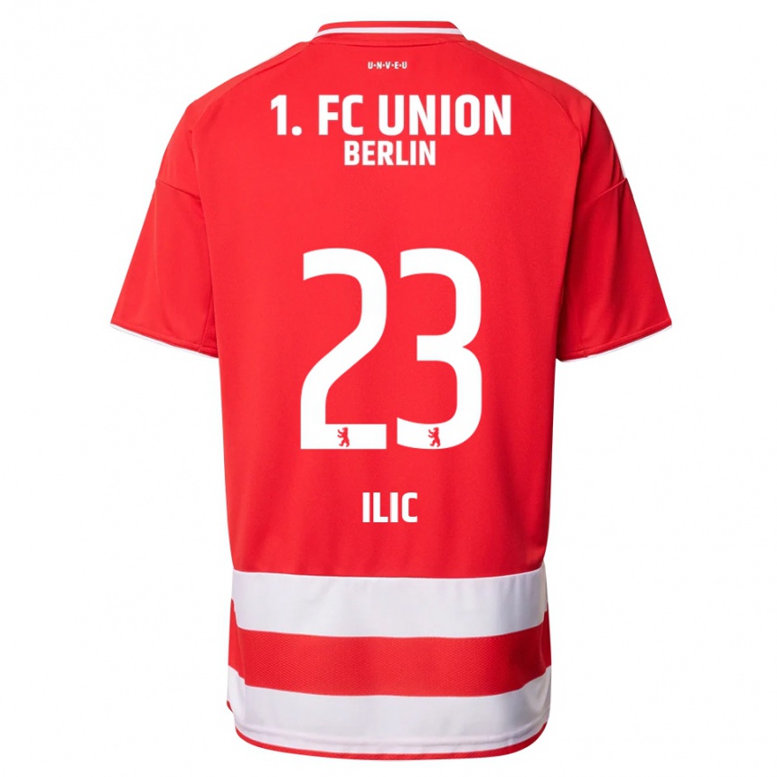 נשים כדורגל אנדריי איליץ' #23 אדום לבן ג'רזי ביתית 2025/26