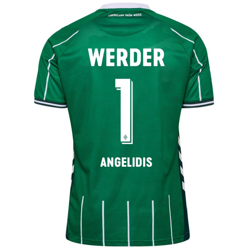 נשים כדורגל ספירוס אנגלידיס #1 ירוק לבן ג'רזי ביתית 2025/26