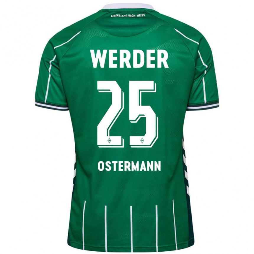 נשים כדורגל Ben Ostermann #25 ירוק לבן ג'רזי ביתית 2025/26