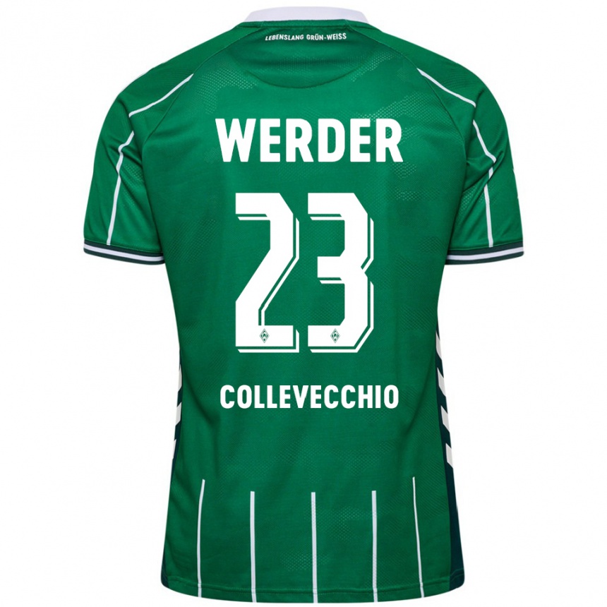 נשים כדורגל Tomás Collevecchio #23 ירוק לבן ג'רזי ביתית 2025/26