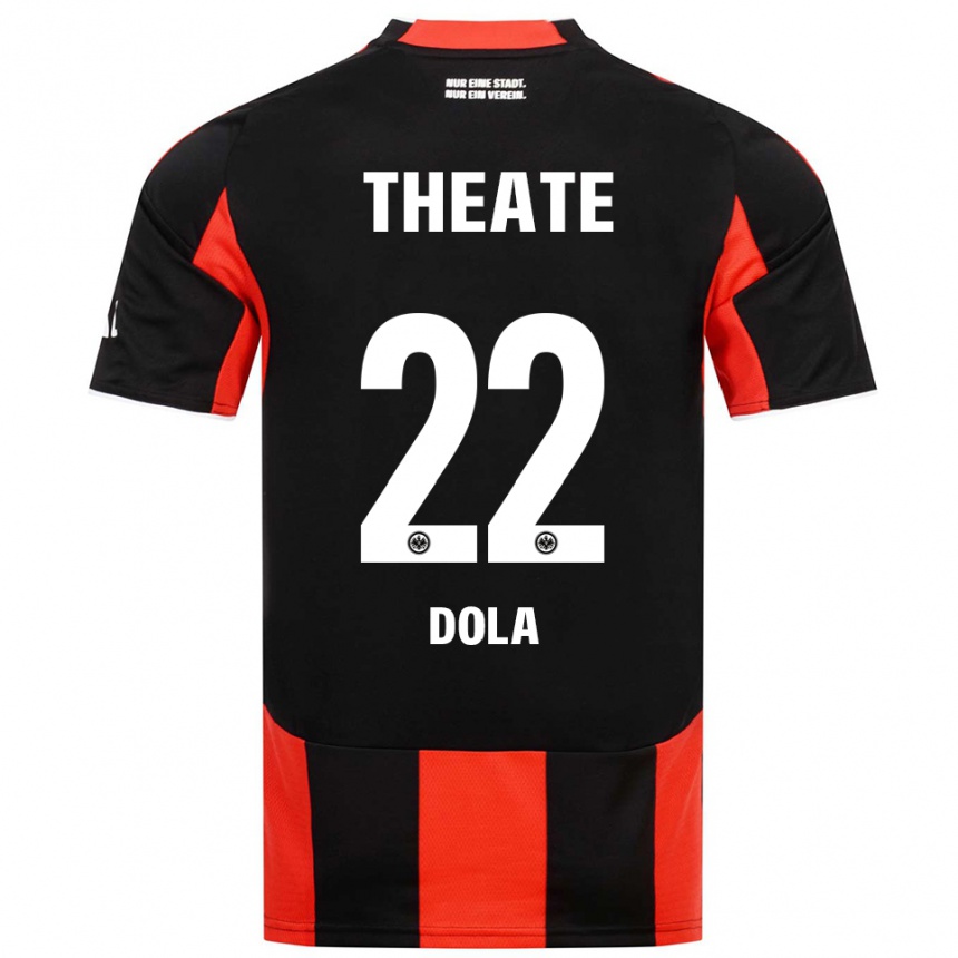 נשים כדורגל Igor Dola #22 שחור אדום ג'רזי ביתית 2025/26