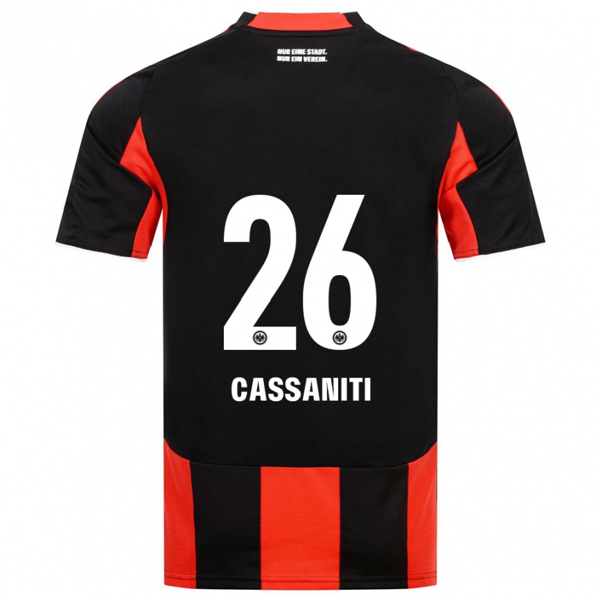 נשים כדורגל נינו קסניטי #26 שחור אדום ג'רזי ביתית 2025/26 נשים כדורגל נינו קסניטי #26 שחור אדום ג'רזי ביתית 2025/26