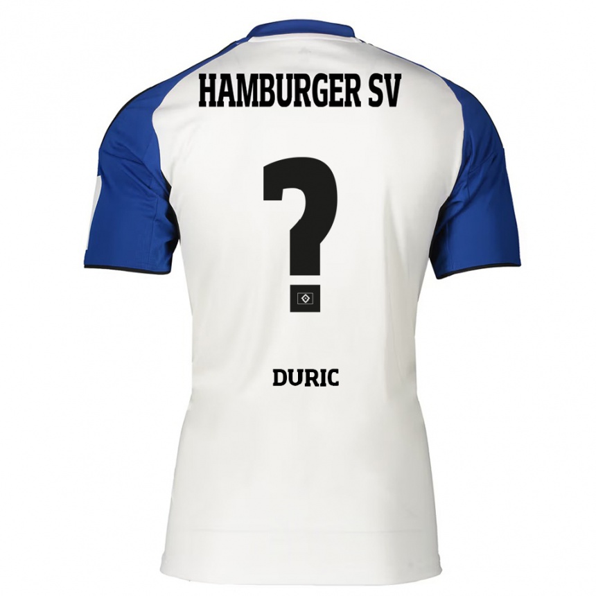 נשים כדורגל Goran Duric #0 לבן כחול ג'רזי ביתית 2025/26
