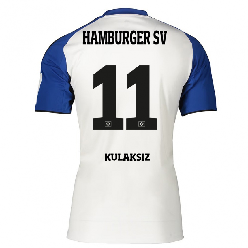 נשים כדורגל Onurhan Kulaksız #11 לבן כחול ג'רזי ביתית 2025/26