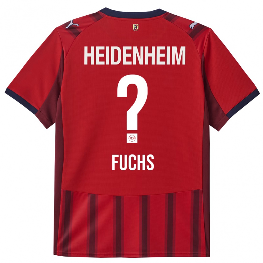 נשים כדורגל Max Fuchs #0 אדום נייבי ג'רזי ביתית 2025/26