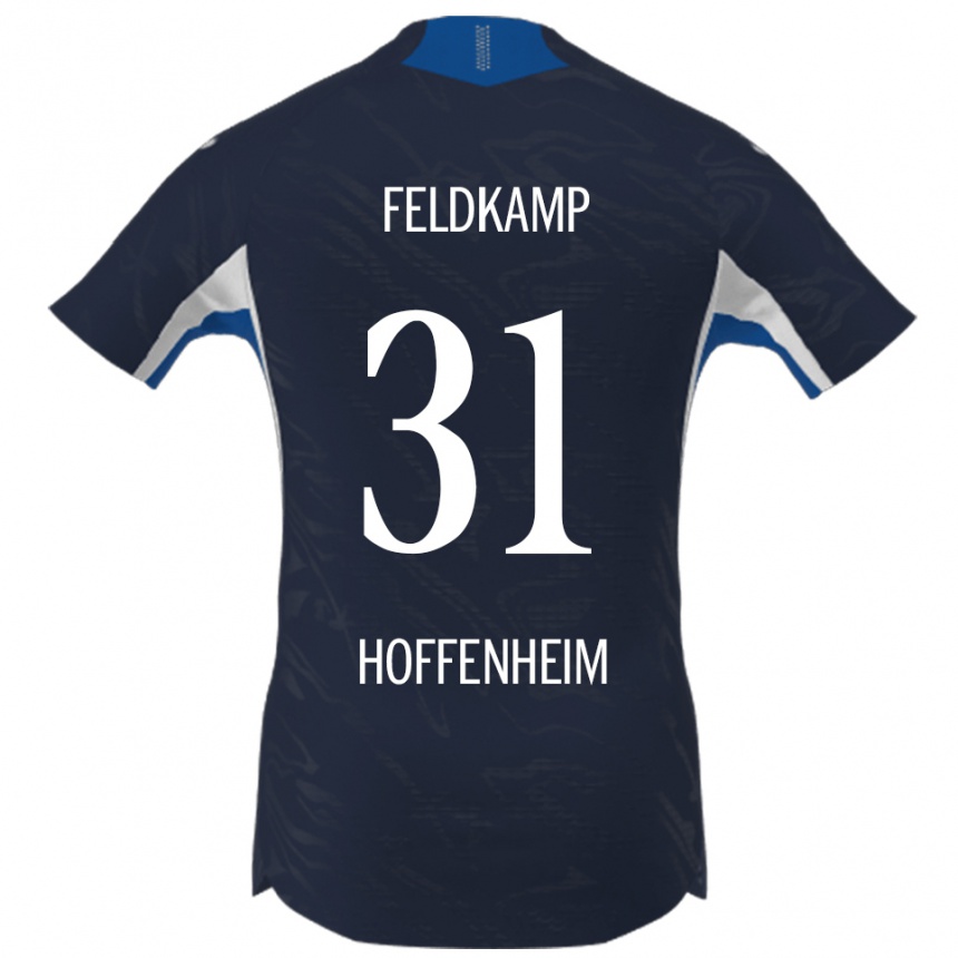 נשים כדורגל יאנה פלדקאמפ #31 נייבי לבן ג'רזי ביתית 2025/26