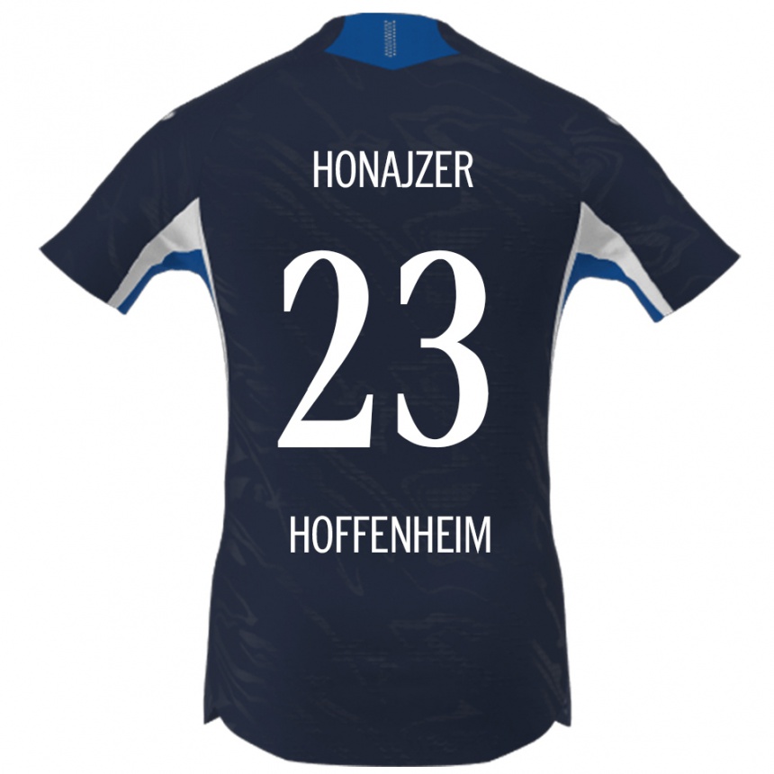 נשים כדורגל Alex Honajzer #23 נייבי לבן ג'רזי ביתית 2025/26