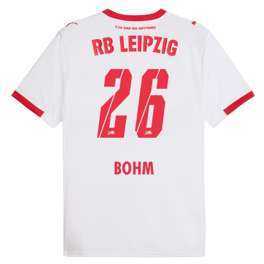 נשים כדורגל פפה בהם #26 לבן אדום ג'רזי ביתית 2025/26