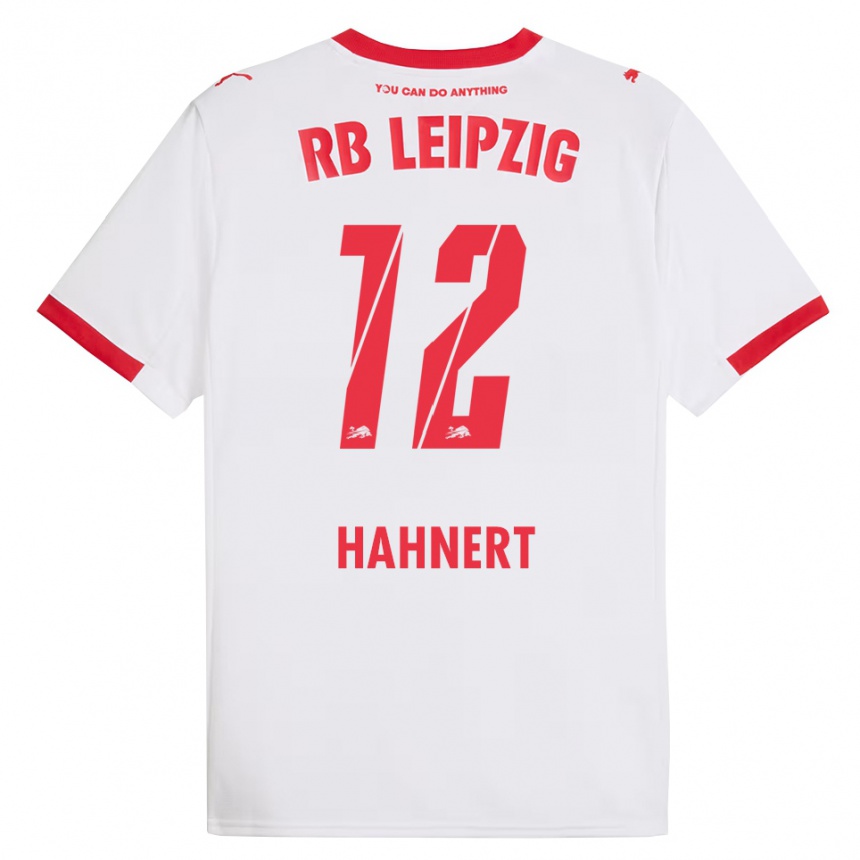 נשים כדורגל אולה-קריסטיאן האנרט #12 לבן אדום ג'רזי ביתית 2025/26 נשים כדורגל אולה-קריסטיאן האנרט #12 לבן אדום ג'רזי ביתית 2025/26