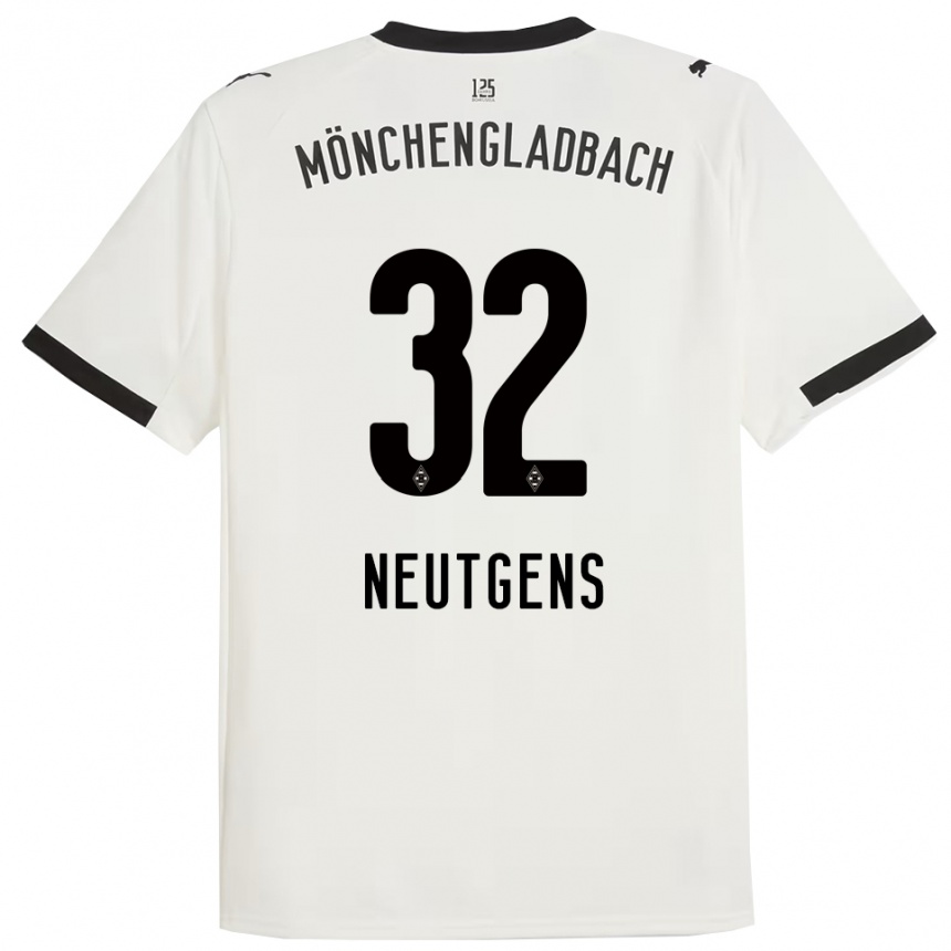 נשים כדורגל מקסימיליאן נויטגנס #32 לבן שחור ג'רזי ביתית 2025/26