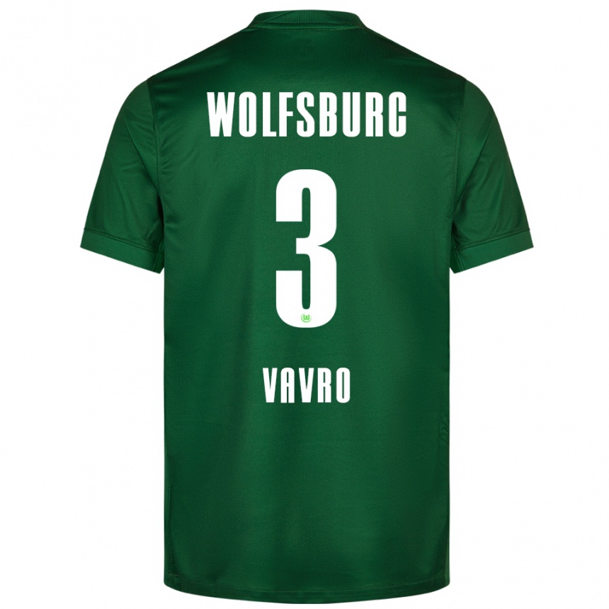 נשים כדורגל דניס ואברו #3 ירוק לבן ג'רזי ביתית 2025/26