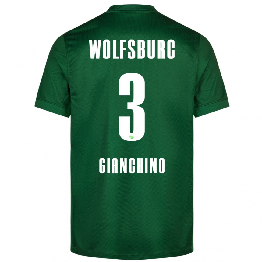 נשים כדורגל מיקלה אנטוניו ג׳יאנשינו #3 ירוק לבן ג'רזי ביתית 2025/26