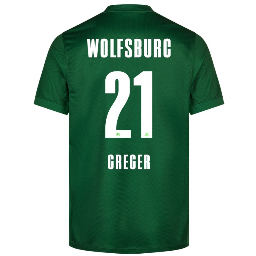 נשים כדורגל Max Greger #21 ירוק לבן ג'רזי ביתית 2025/26