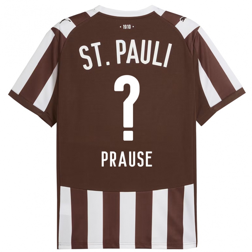 נשים כדורגל Sebastian Prause #0 קפה לבן ג'רזי ביתית 2025/26