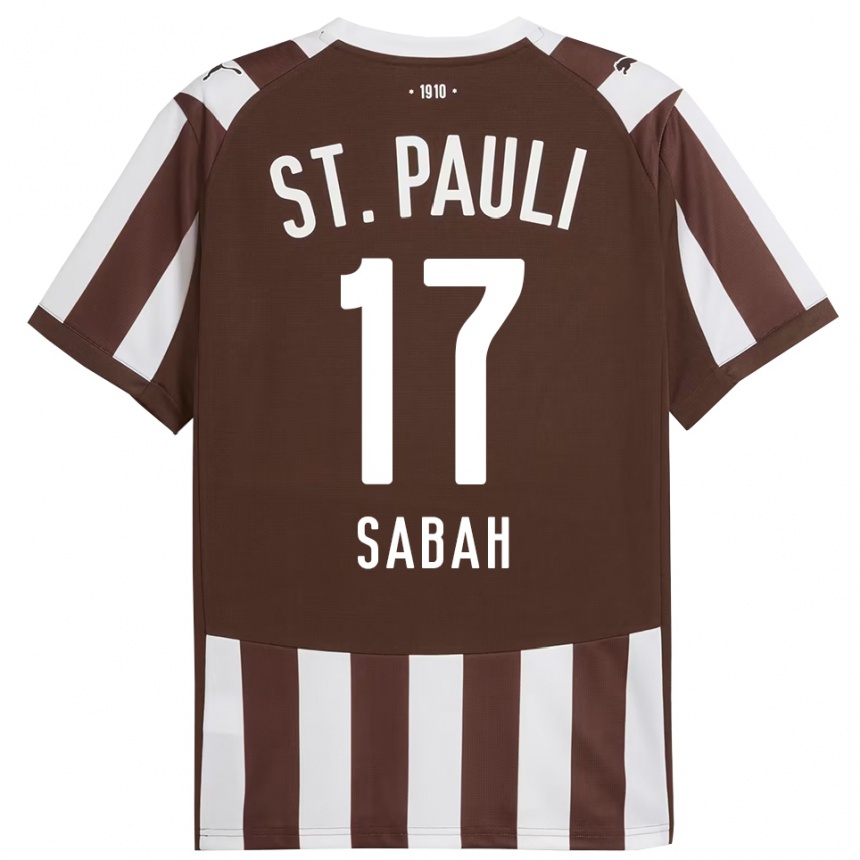 נשים כדורגל הרון סבה #17 קפה לבן ג'רזי ביתית 2025/26