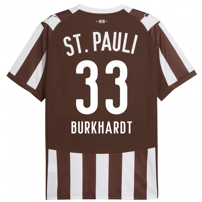 נשים כדורגל Jannik Burkhardt #33 קפה לבן ג'רזי ביתית 2025/26