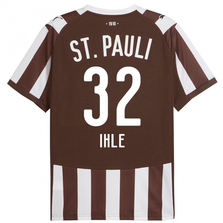 נשים כדורגל פרידריק איהלה #32 קפה לבן ג'רזי ביתית 2025/26