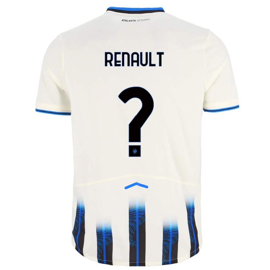 נשים כדורגל Guillaume Renault #0 לבן כחול הרחק ג'רזי 2025/26