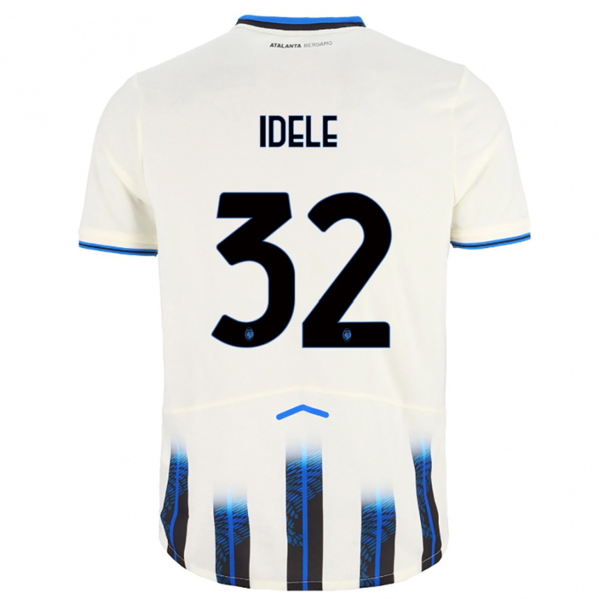 נשים כדורגל Javison Idele #32 לבן כחול הרחק ג'רזי 2025/26