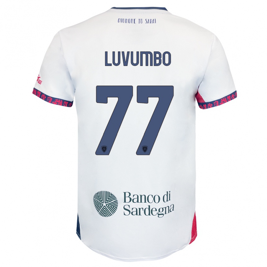 נשים כדורגל פאולו עזי #77 לבן נייבי אדום הרחק ג'רזי 2025/26