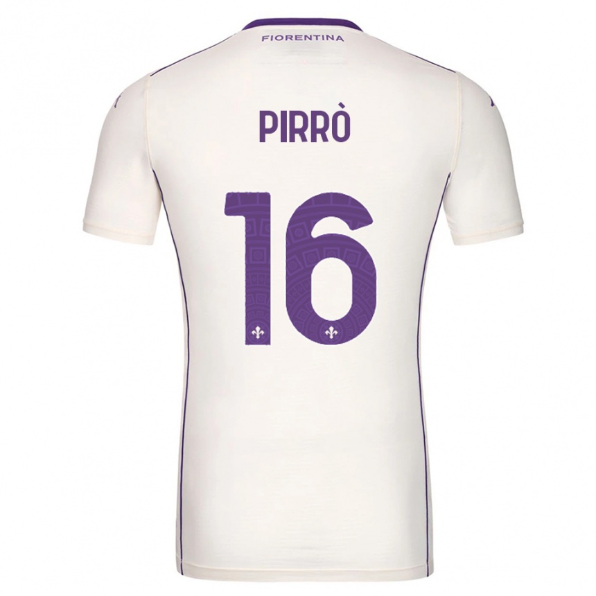 נשים כדורגל Antonio Pirrò #16 לבן סגול אדום הרחק ג'רזי 2025/26