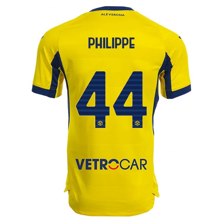 נשים כדורגל Mathis Philippe #44 צהוב נייבי הרחק ג'רזי 2025/26